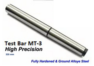 Lathe Alignment Test Bar High Precision 335 mm Long - Shank MT3