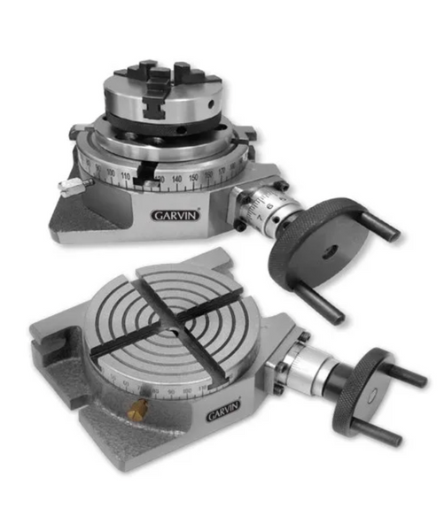 4” (100mm) Rotary Table 4 Slot with M6 Clamping Kit | Vertical & Horizontal Milling Table