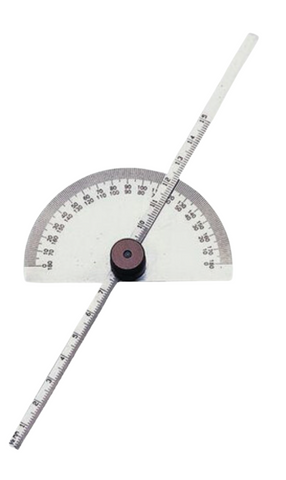 Protractor Depth Gauge Round - Scale Measurement 150 mm