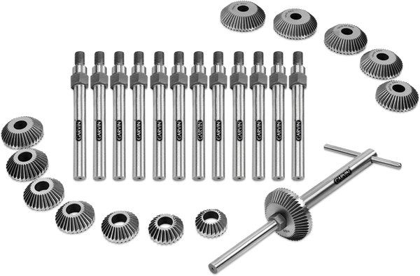 Professional Valve Seat & Face Cutter Set 13 Piece with Expandable Pilots