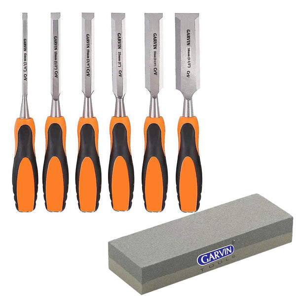 7 Pcs Wood Carving Chisel Set with Sharpening Stone