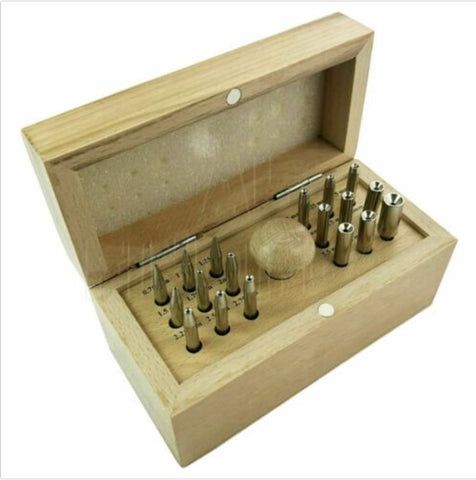 Jewellers Craft 18 Round Bezel Punch Set