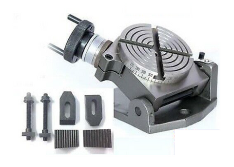 3" Inch Precision Tilting Rotary Table with  M6 Clamping Kit (6Pcs)