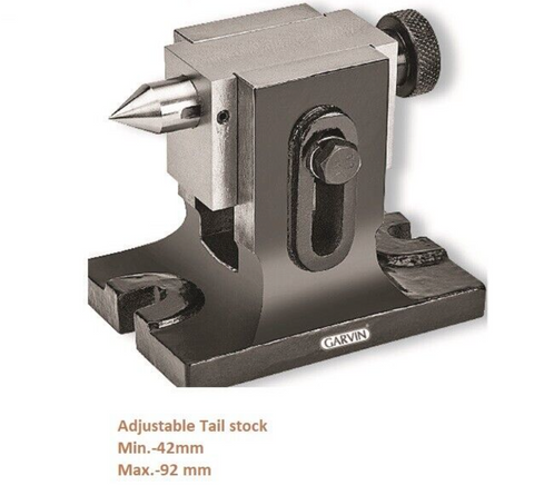 Tailstock For Rotary Table 3" Inch - Adjustable Centre Height 42 mm to 92 mm